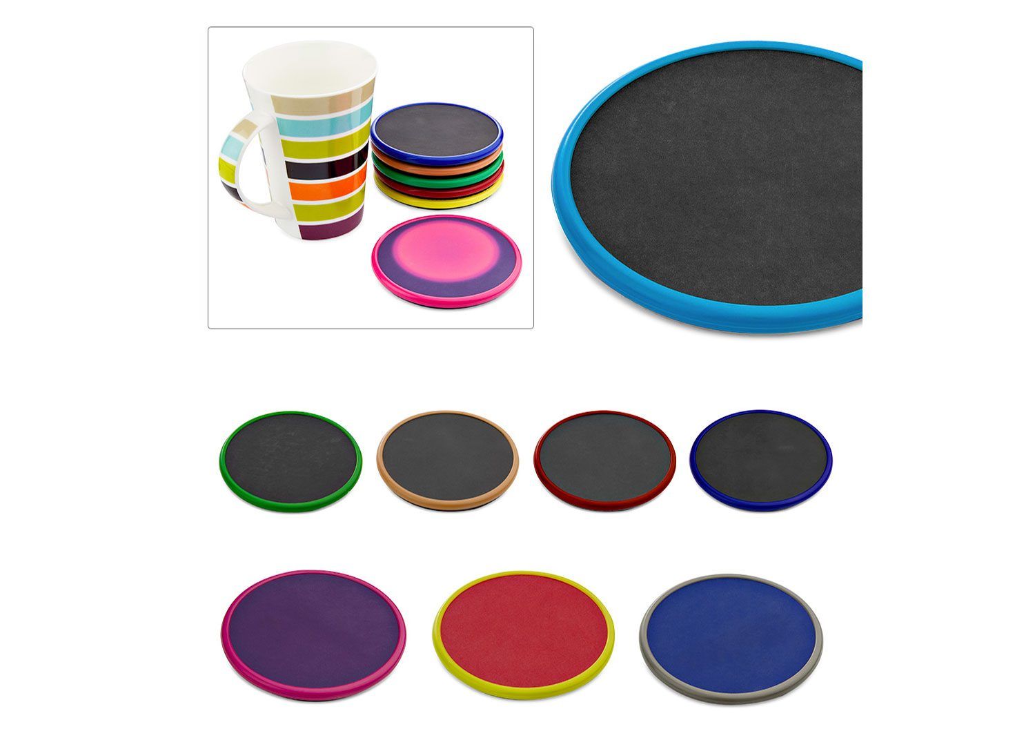 Portavasos que cambia de color con el calor